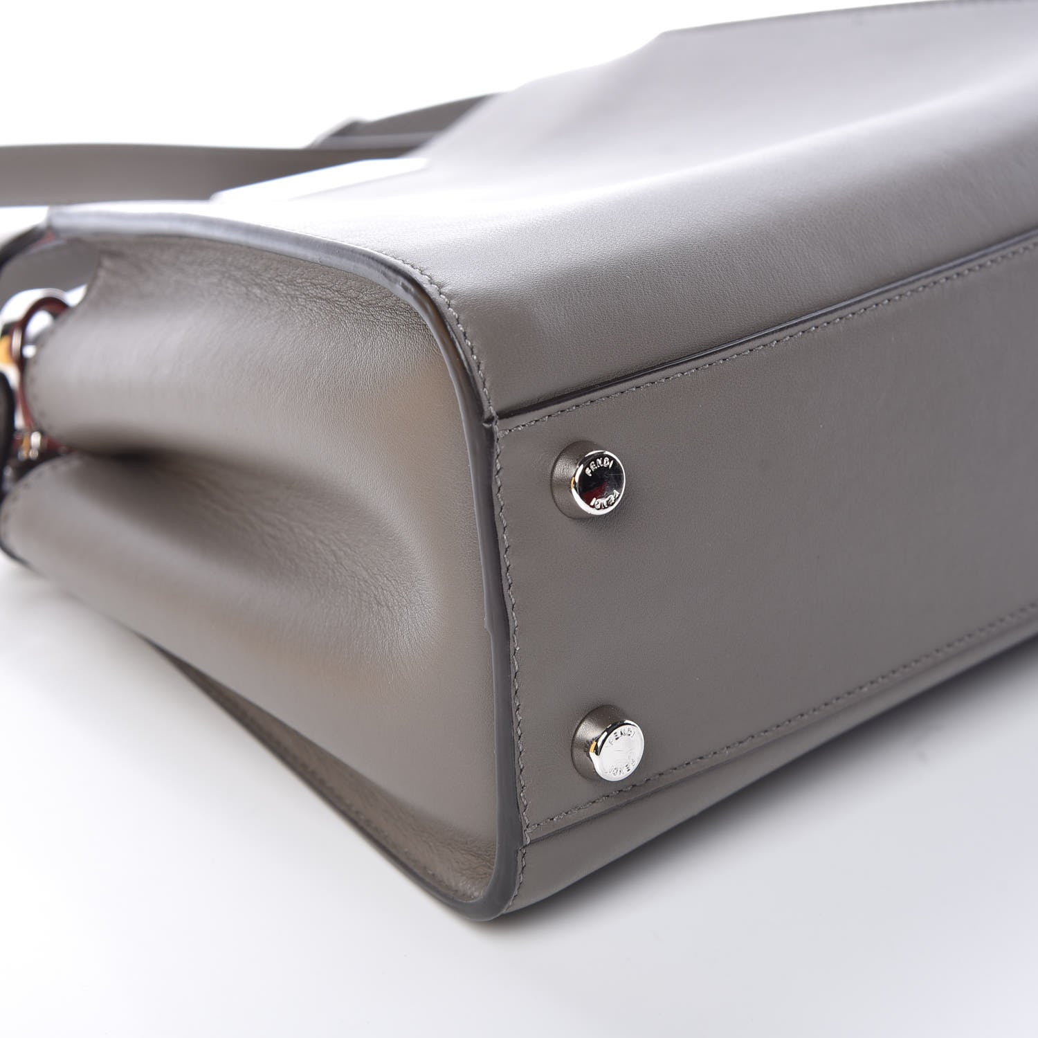 Fendi Vitello Tahiti Burro Medium Peekaboo Iconic Essentially Satchel Foresta Macaron 6 of 10