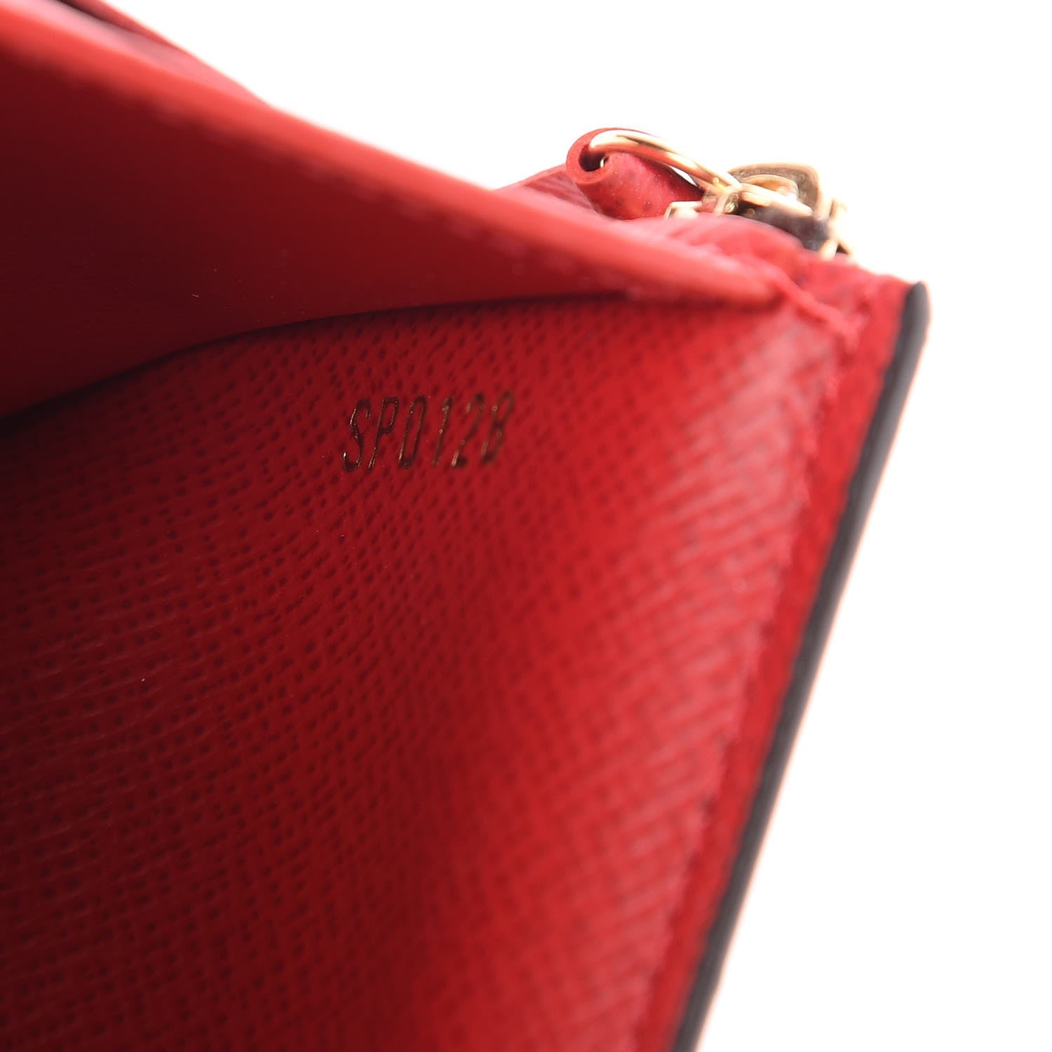 Louis Vuitton Damier Ebene Victorine Wallet Red 8 of 8