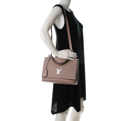 Louis Vuitton Soft Calfskin Lockme II Top Handle Mastic 2 of 7