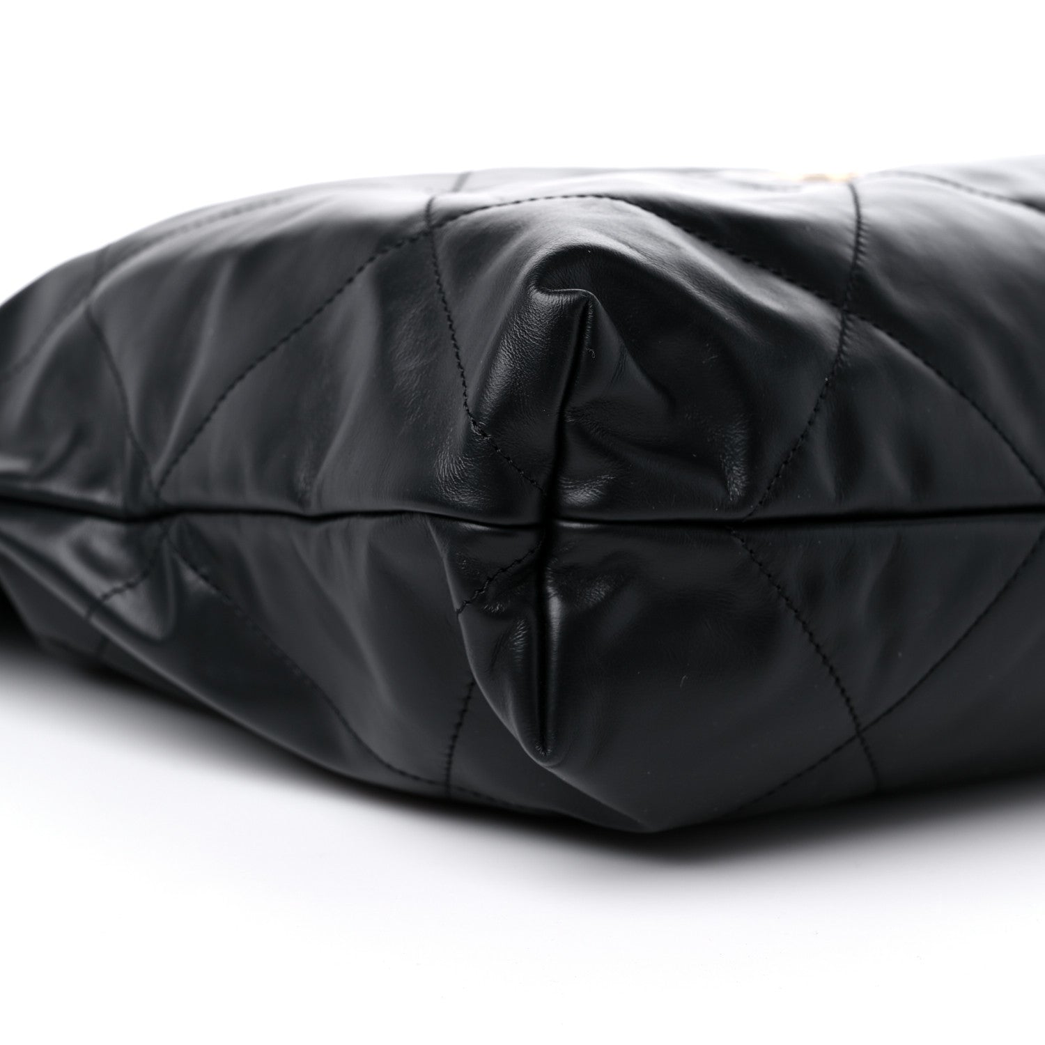Chanel Shiny Calfskin Quilted Chanel 22 Black White 9 of 10