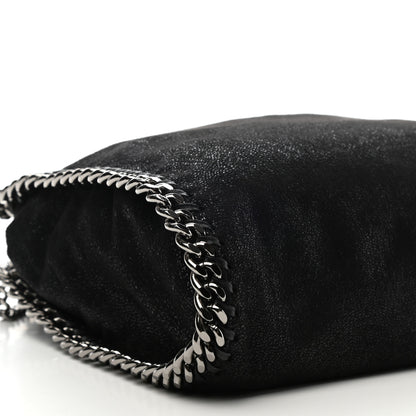 Stella McCartney Shaggy Deer Mini Falabella Fold Over Tote Black 10 of 11