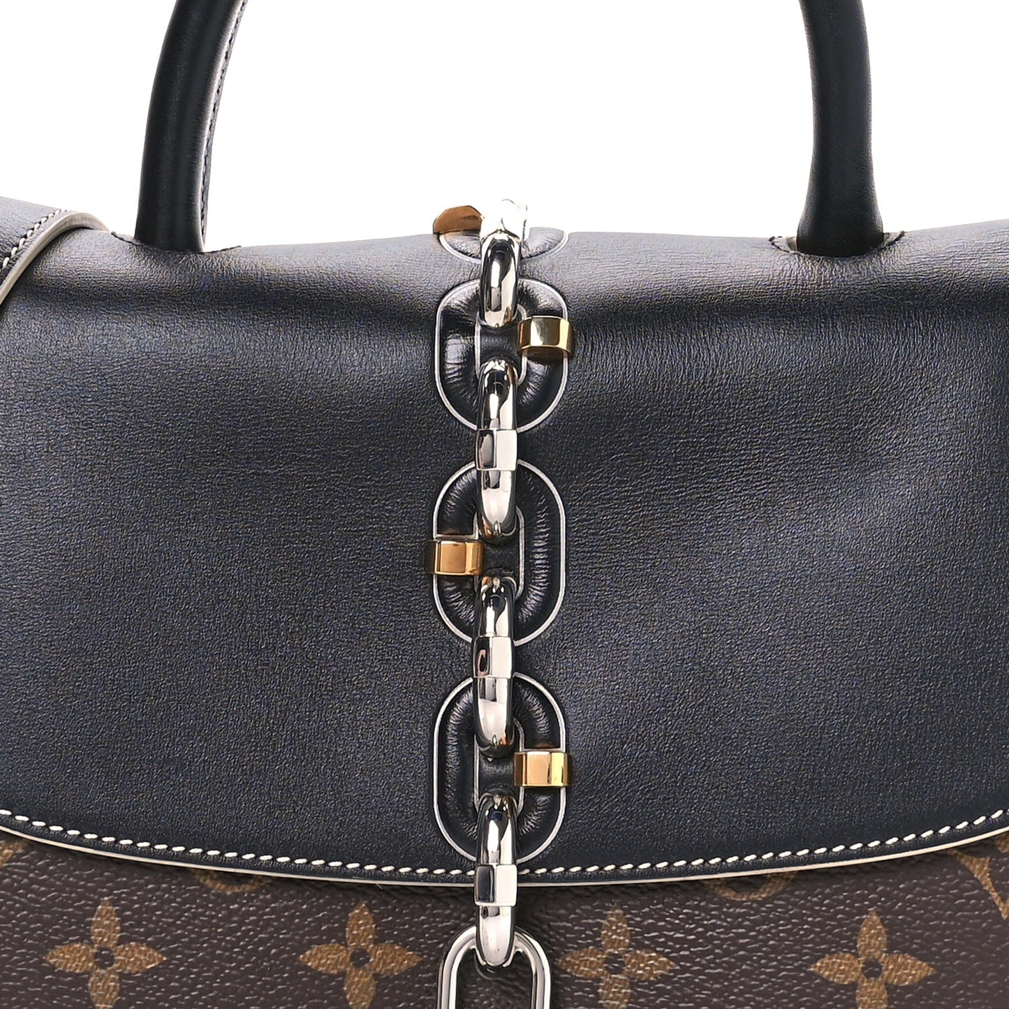 Calfskin Monogram Chain It Bag PM Black