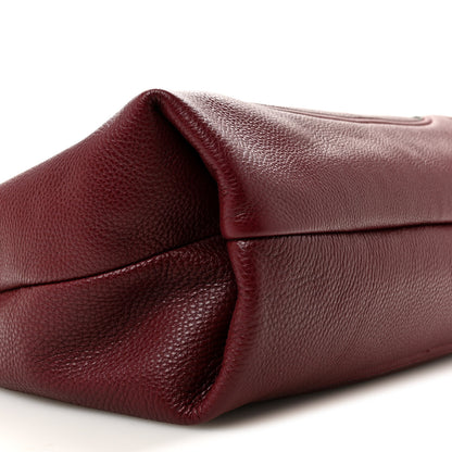 Gucci Grained Calfskin Softbit Maxi Shoulder Bag Rosso Ancora 9 of 10