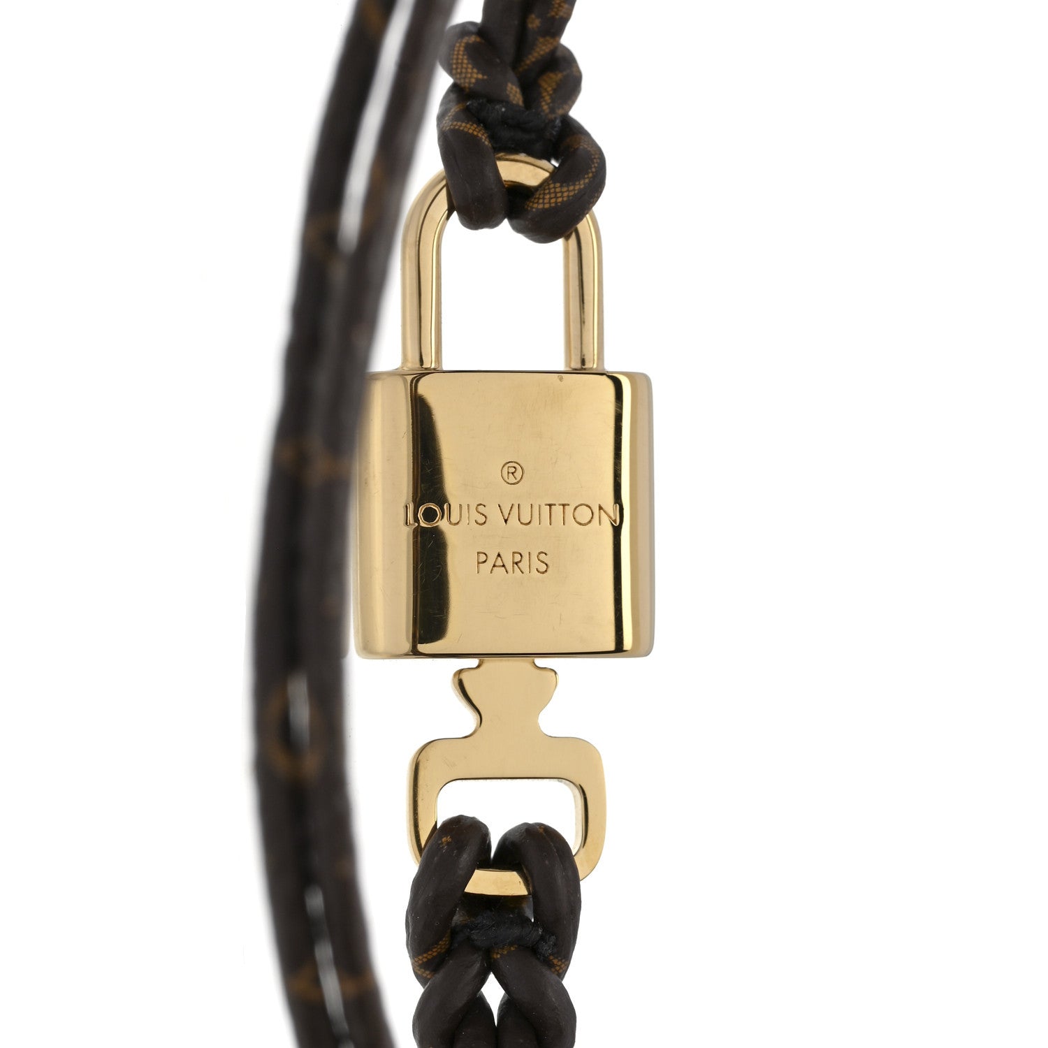 Louis Vuitton Monogram LV Padlock Bracelet 17 2 of 3