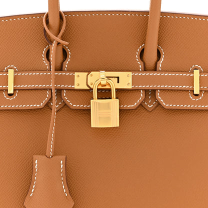 Hermes Epsom Birkin Sellier 25 Gold 8 of 11