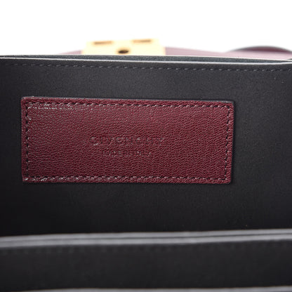 Givenchy Crinkled Patent Deerskin Suede Small GV3 Shoulder Bag Aubergine Graphite 6 of 8