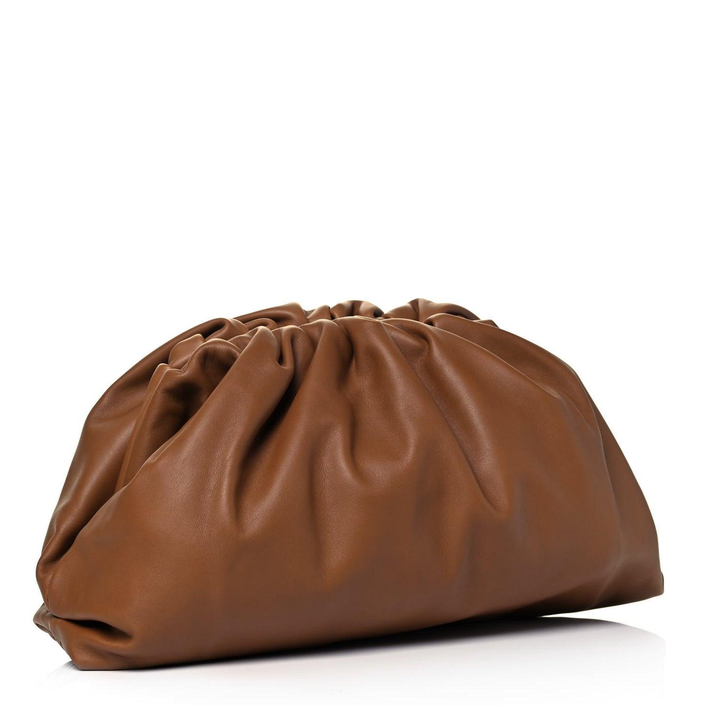 Smooth Butter Calf The Pouch Oversized Clutch Cammello
