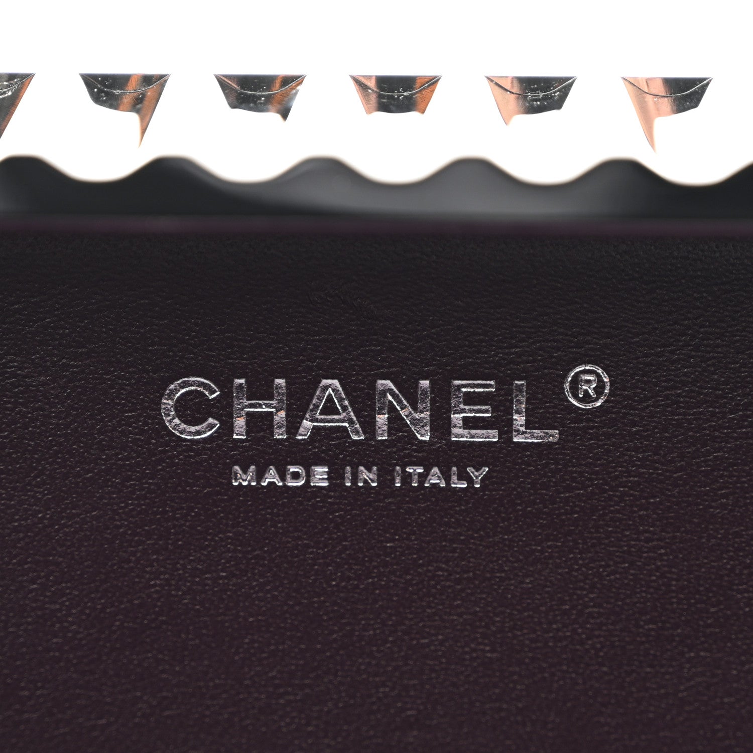 Chanel Resin Enamel CC Shopping Container Signature Minaudiere Clutch Black White 5 of 10