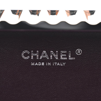 Chanel Resin Enamel CC Shopping Container Signature Minaudiere Clutch Black White 5 of 10