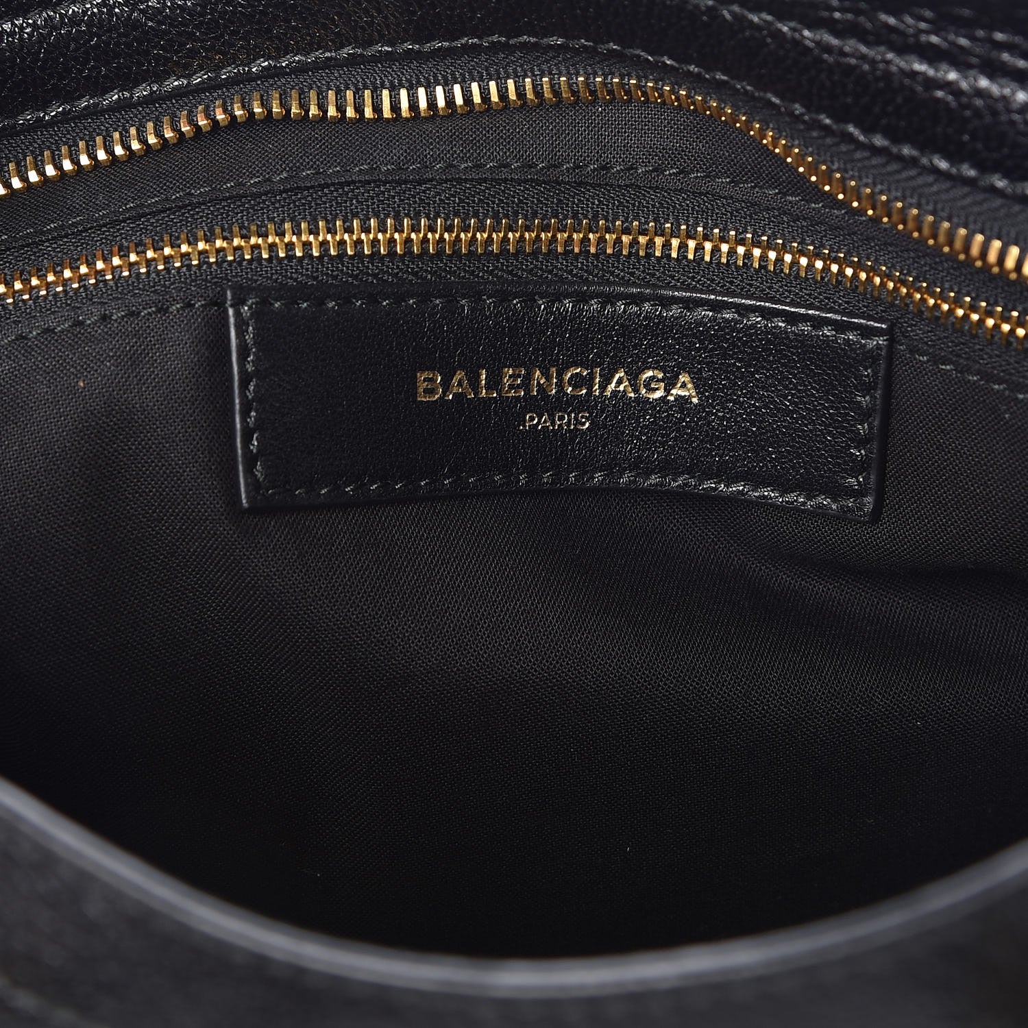 Balenciaga Chevre Gold Metallic Edge Hardware S City Black 7 of 8