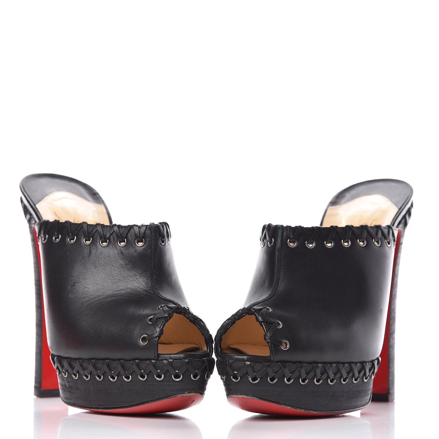 Calf VIP Cuoio Sablina 140 Platform Mules 36 Black