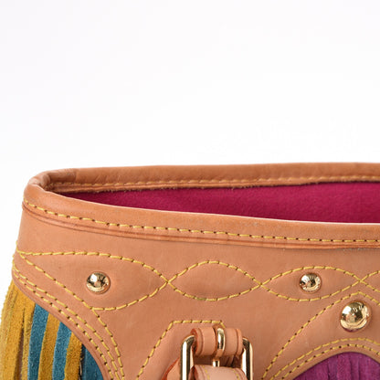 Louis Vuitton Monogram Multicolor Fringe Bucket White 8 of 11
