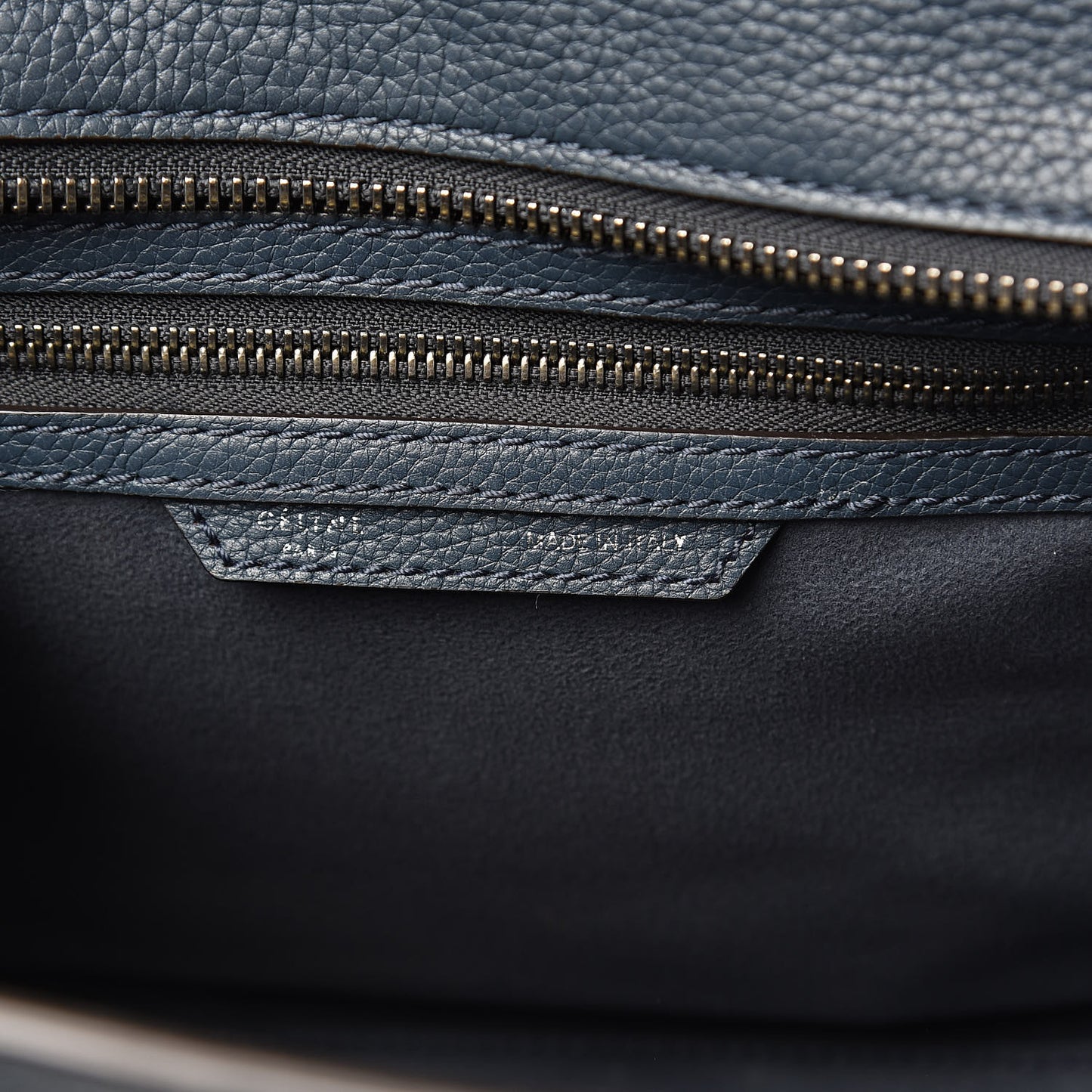 Drummed Calfskin Micro Luggage Orage