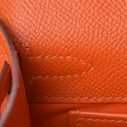 Hermes Epsom Kelly Pochette Clutch Feu 14 of 27