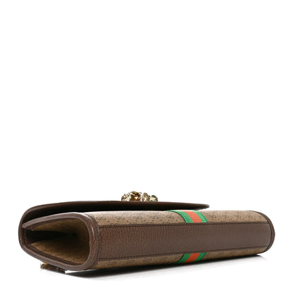 Gucci Mini Vintage GG Supreme Monogram Web Small Rajah Slim Flap Shoulder Bag Beige New Acero 3 of 9