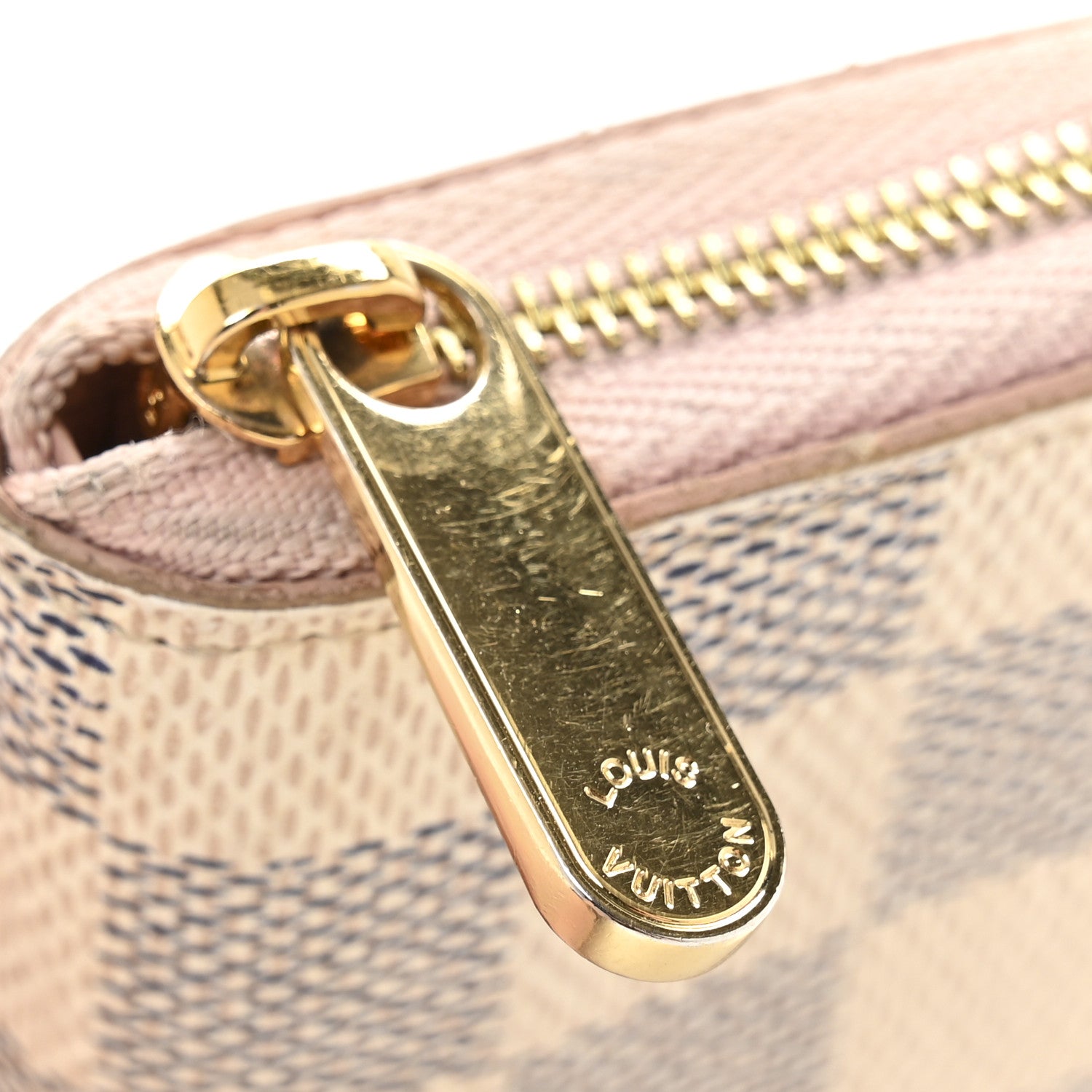 Louis Vuitton Damier Azur Zippy Coin Purse Rose Ballerine 9 of 11