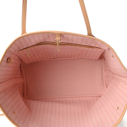Louis Vuitton Damier Azur Neo Neverfull MM Rose Ballerine 5 of 9