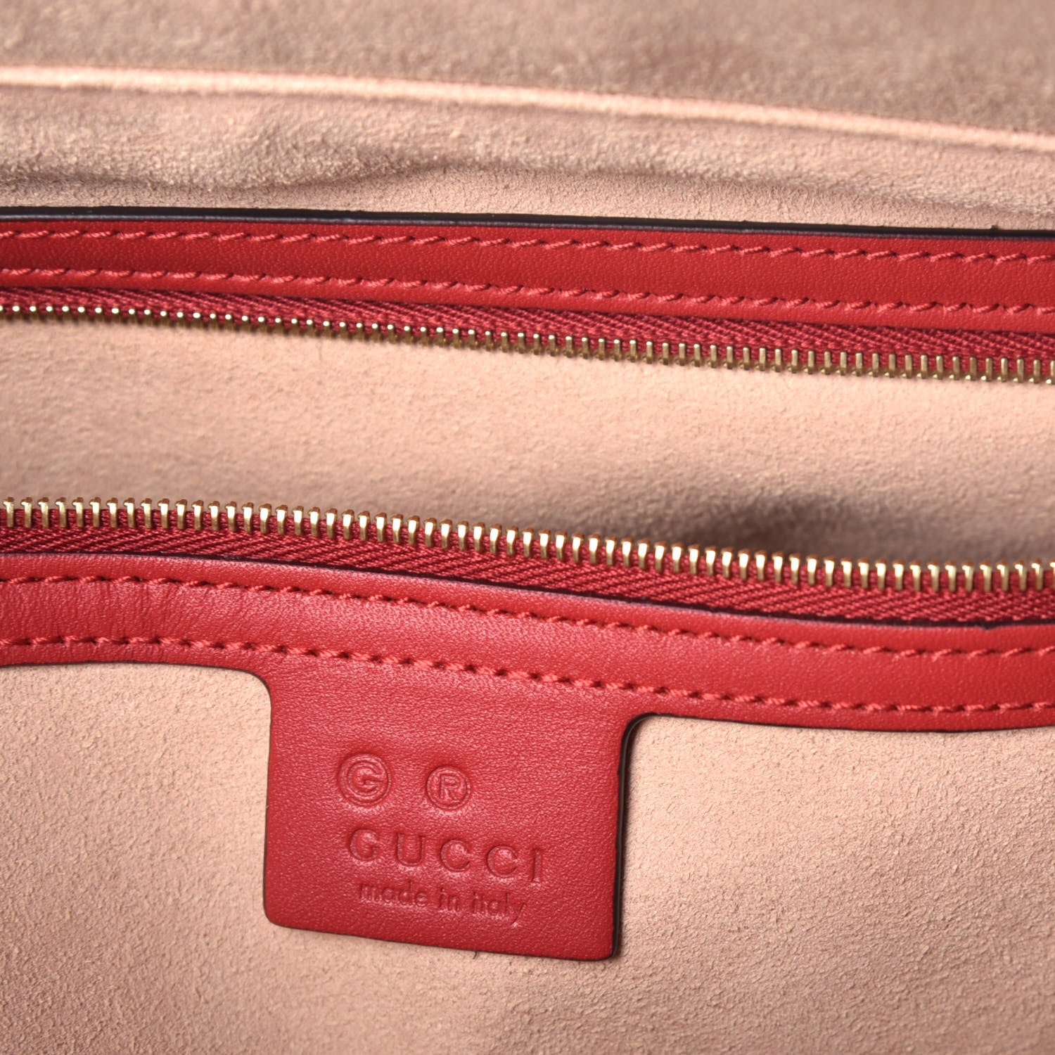 Gucci GG Supreme Monogram Blooms Medium Zippered Bucket Tote Beige Blue Navy Hibiscus Red 6 of 9