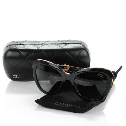 Chanel Bijou Cat Eye Sunglasses 5354-A Black 7 of 7