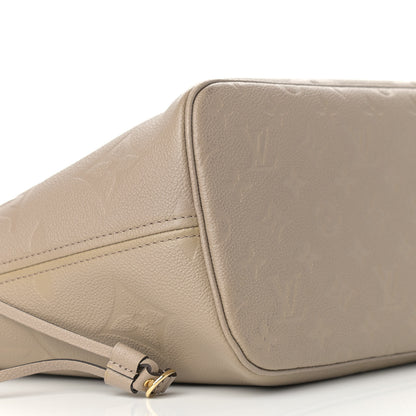 Louis Vuitton Empreinte Monogram Giant Neverfull MM Tourterelle 7 of 8
