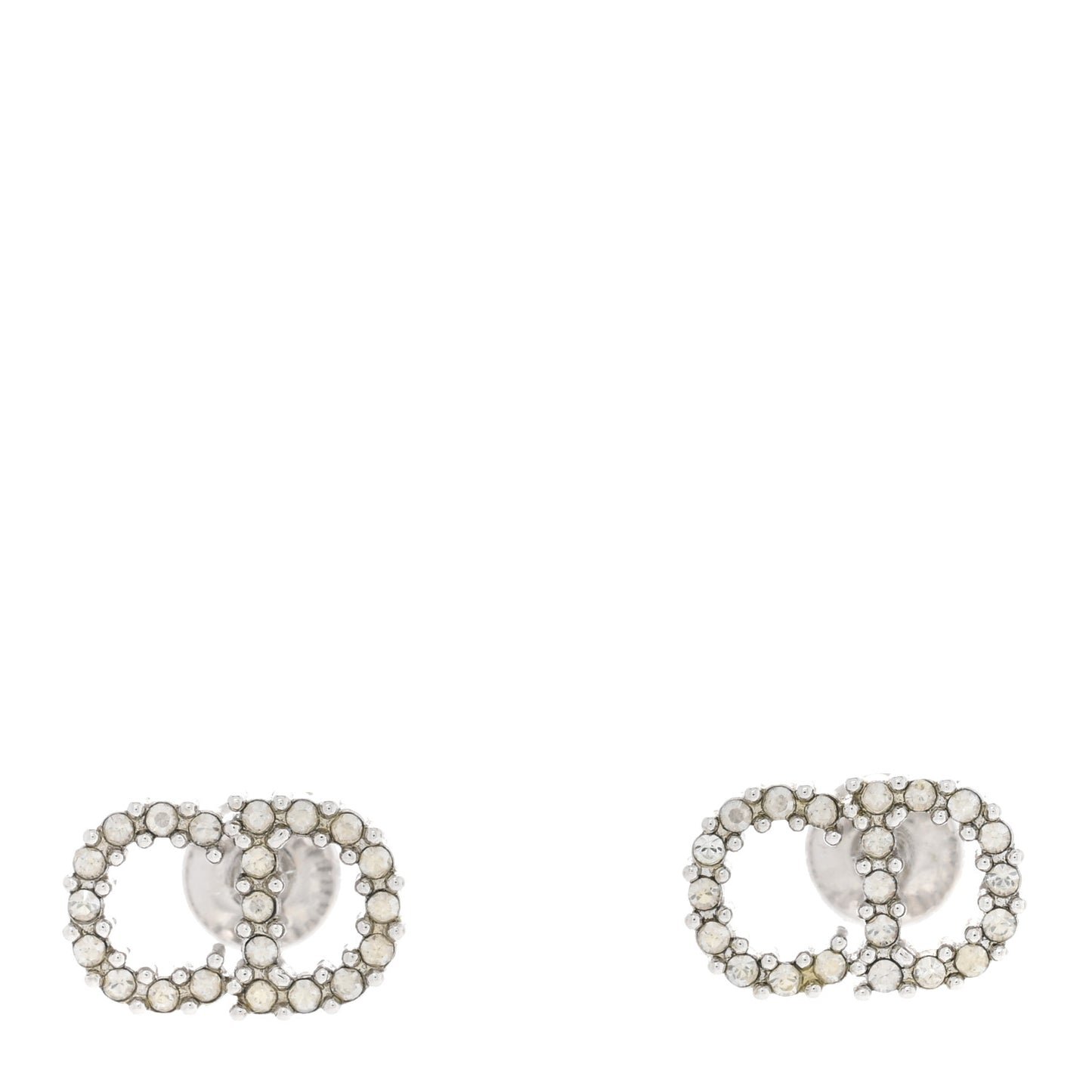 Crystal Clair D Lune Earrings Silver
