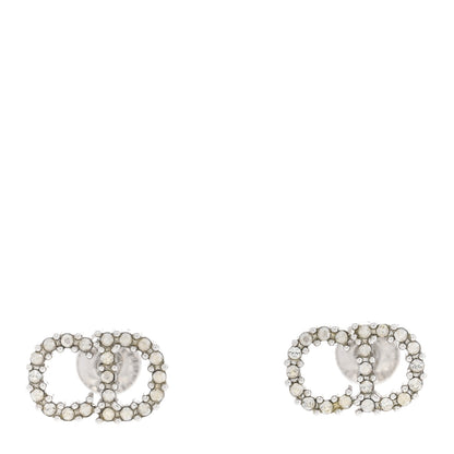 Christian Dior Crystal Clair D Lune Earrings Silver 1 of 5