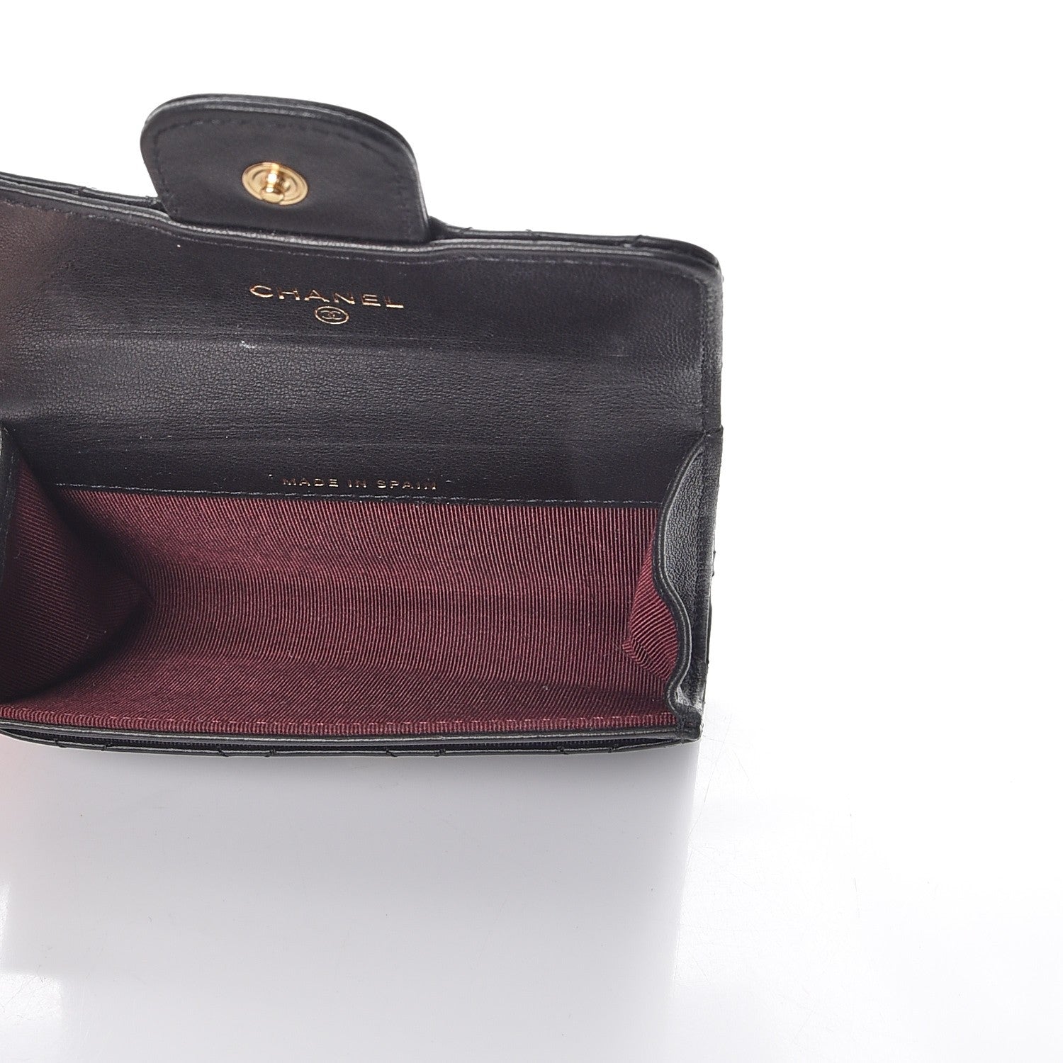 Chanel Aged Calfskin Quilted Reissue Flap Card Holder Black 5 of 9