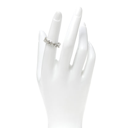 Tiffany Platinum Diamond Victoria Alternating Band Ring 51 5.75 4 of 10