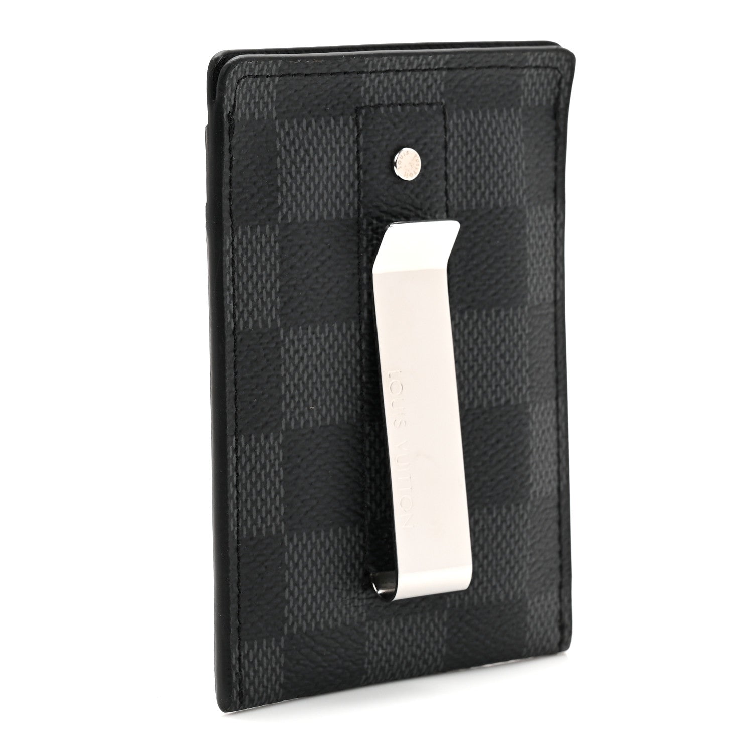 Louis Vuitton Damier Graphite Pince Card Holder Bill Clip 3 of 5