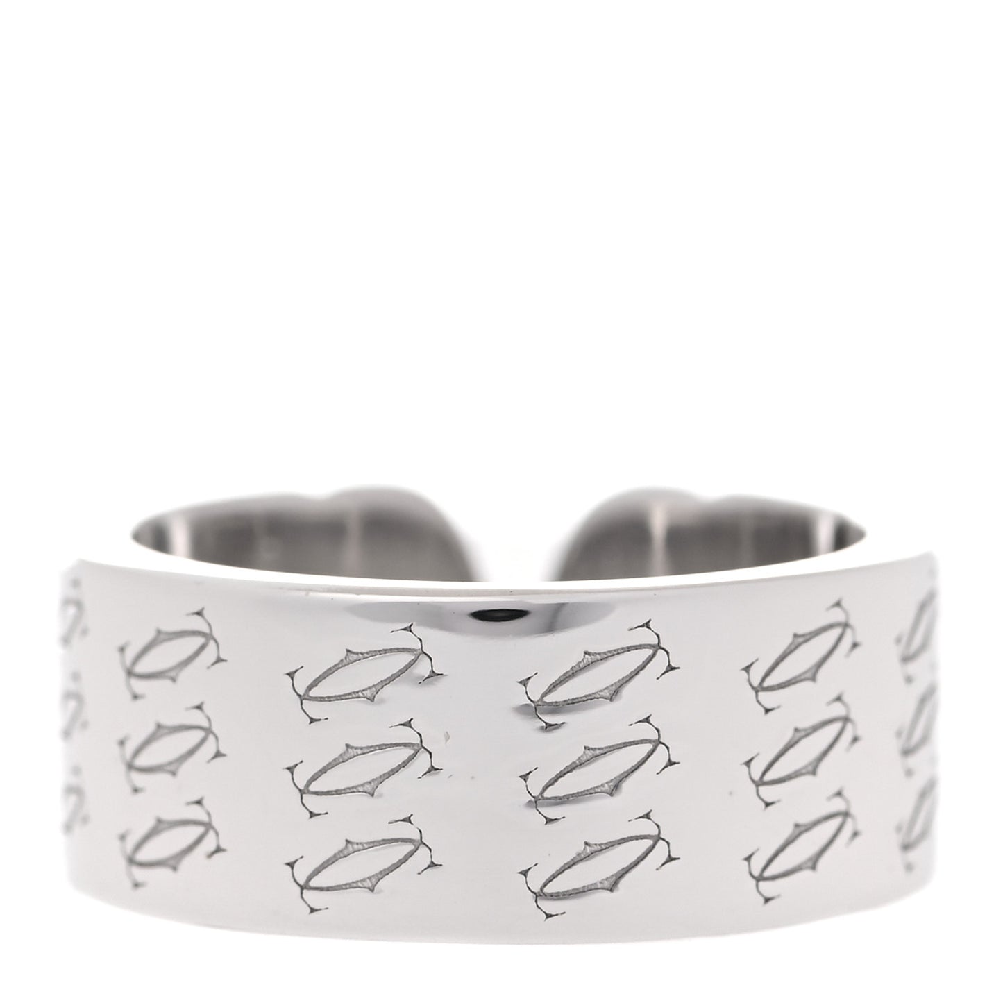 18K White Gold C De Cartier Christmas Ring 51 5.75