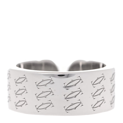 Cartier 18K White Gold C De Cartier Christmas Ring 51 5.75 3 of 6