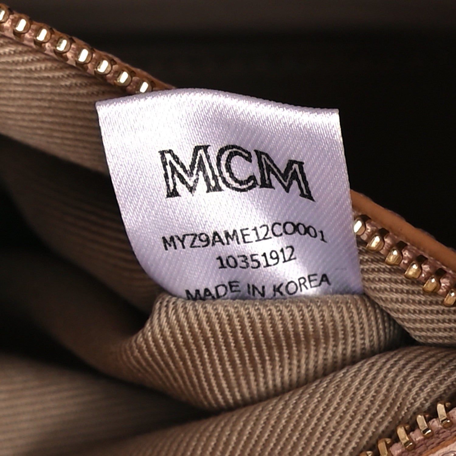 MCM Calfskin Ottomar Monogram Medium Millie Crossbody Bag Cognac 7 of 11