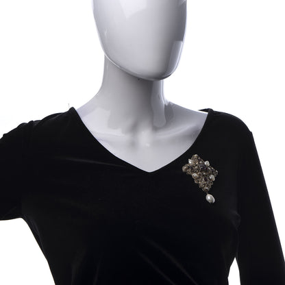 Chanel Gripoix Pearl Brooch Light Gold 2 of 4