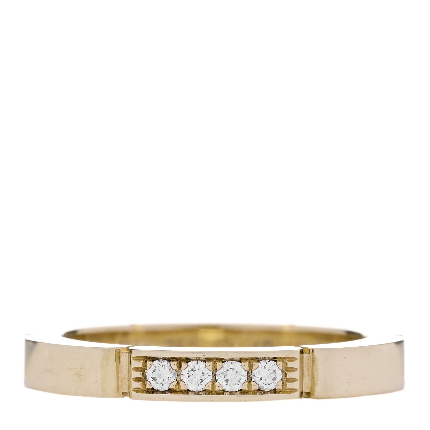 Cartier 18K Yellow Gold Diamond Maillon Panthere Wedding Band Ring 49 4.75 1 of 6