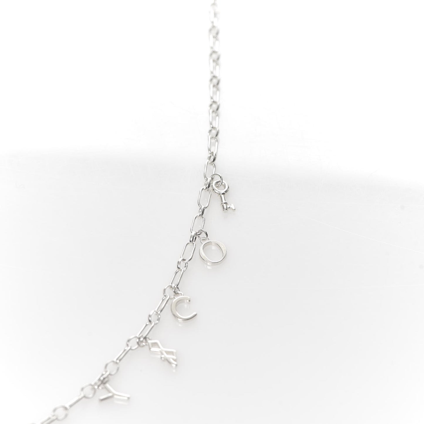 Sterling Silver Enamel Love Notes Charm Necklace