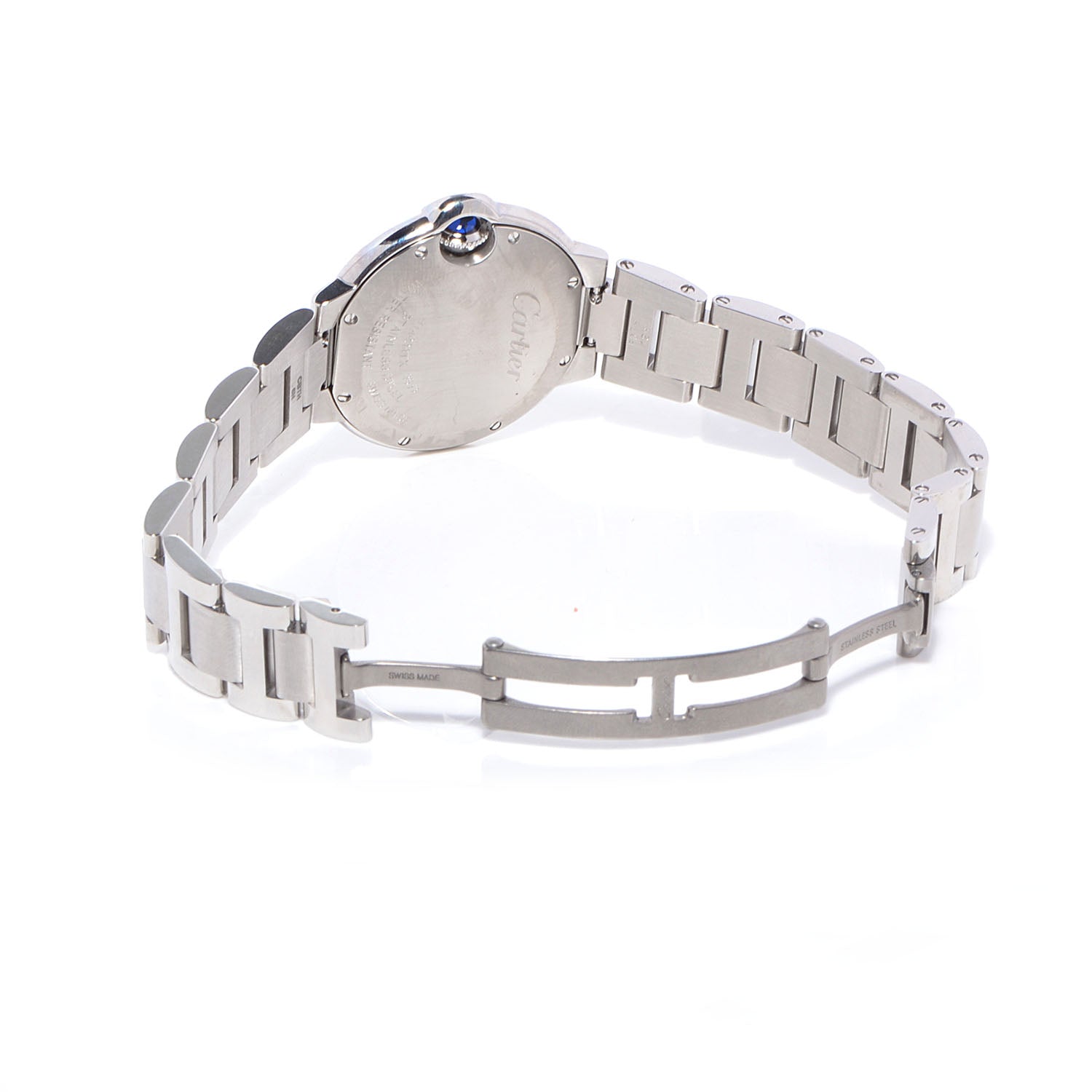 Cartier Stainless Steel 33mm Ballon Bleu De Quartz Watch 3 of 9