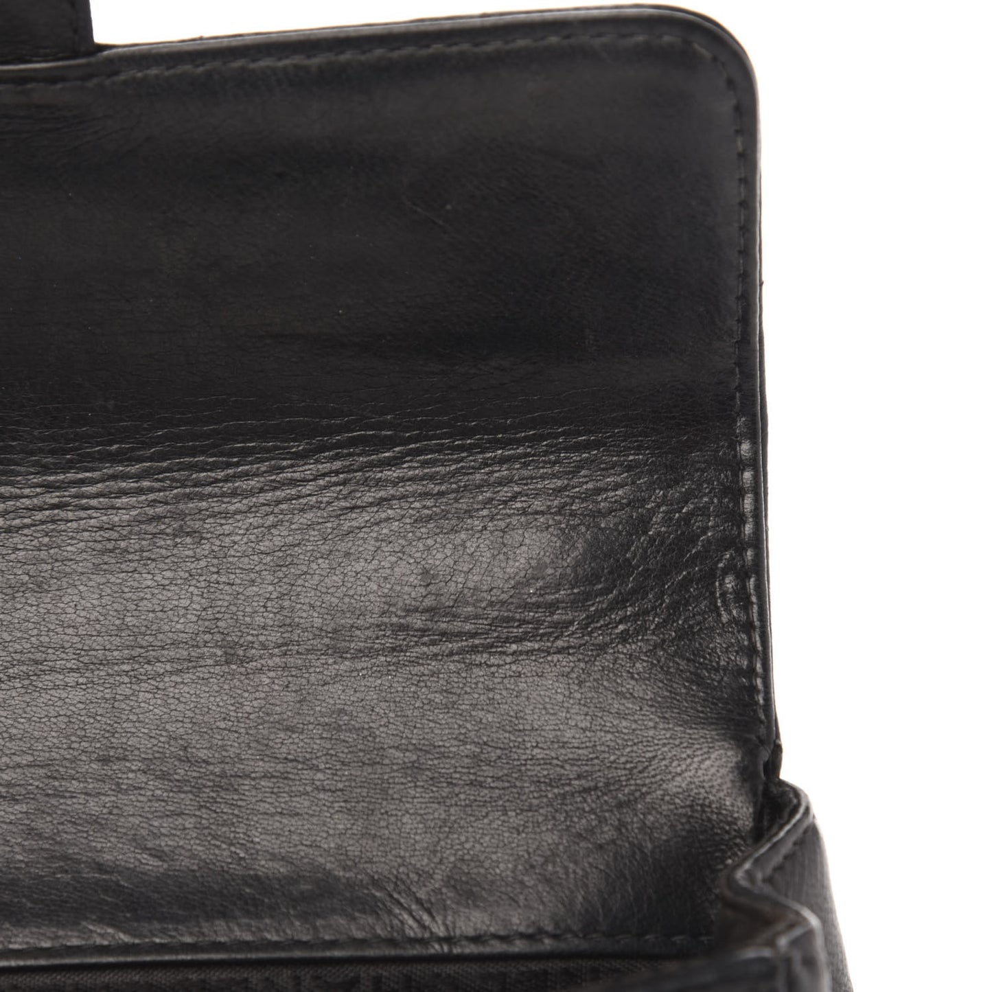 Lambskin Quilted Mini Chocolate Bar Flap Black