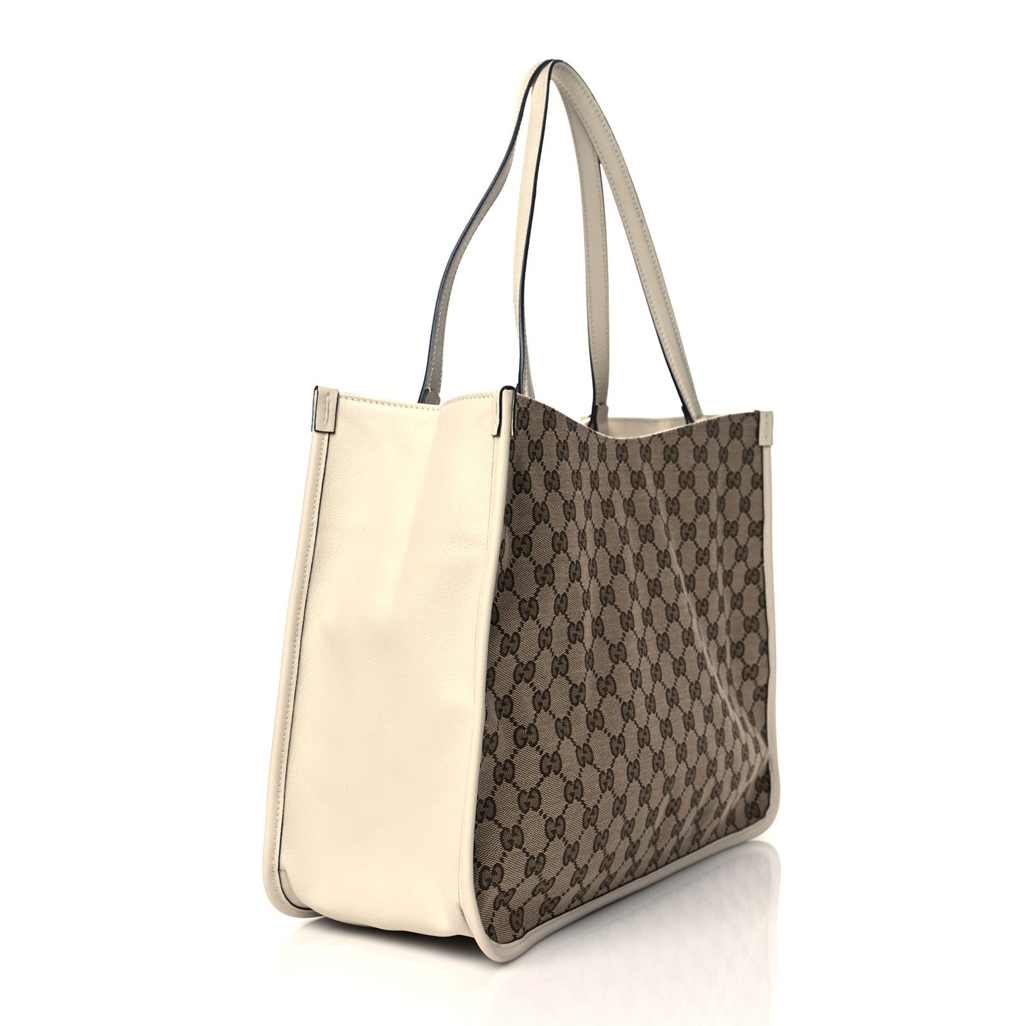 Monogram New Sakai Calfskin Lux Horsebit 1955 Tote Beige Ebony Mystic White