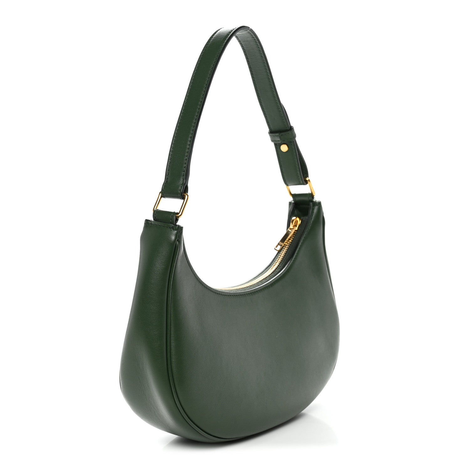 Celine Smooth Calfskin Medium Strap Ava Shoulder Bag Green 3 of 11