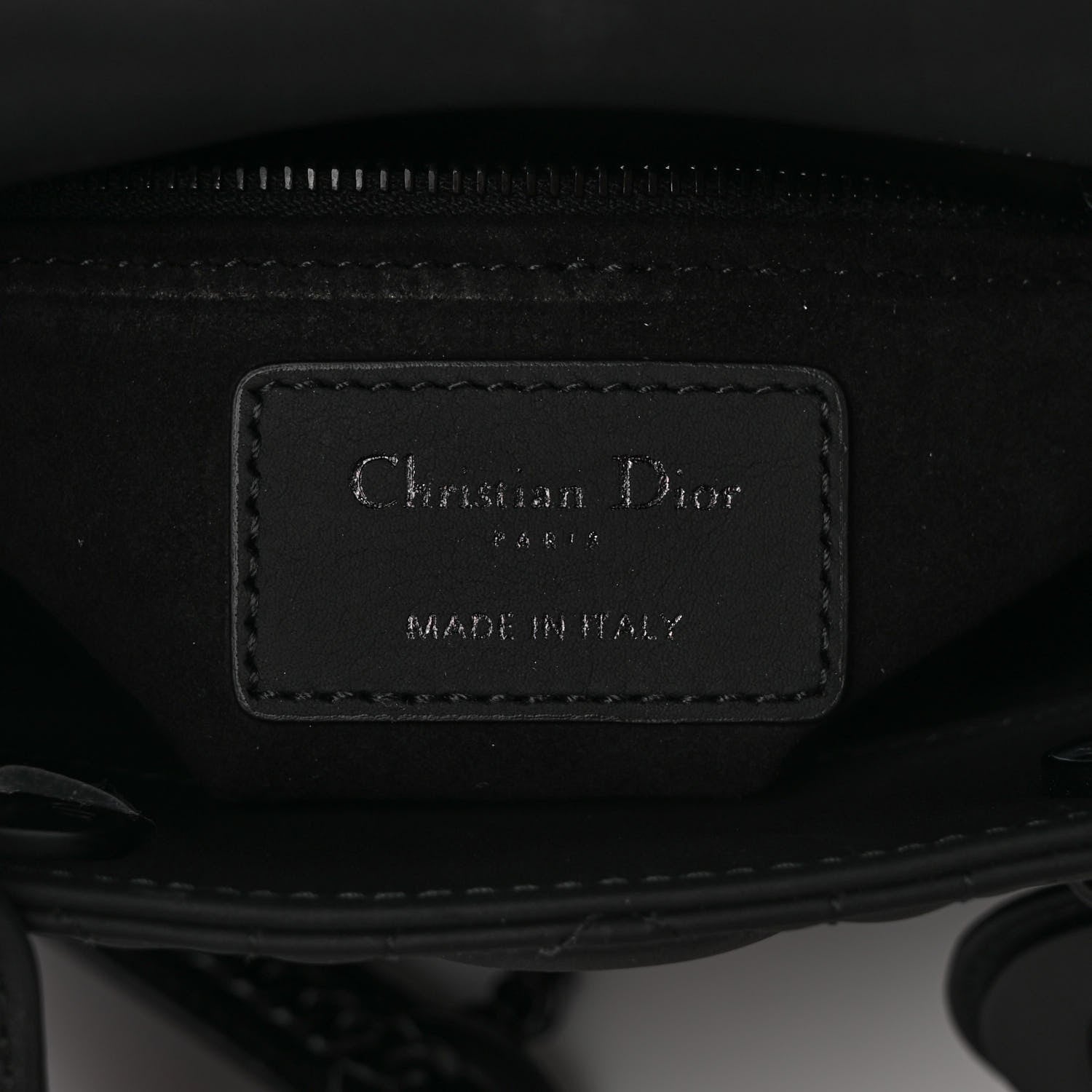 Christian Dior Ultra Matte Calfskin Cannage Mini Lady Dior Black 6 of 9