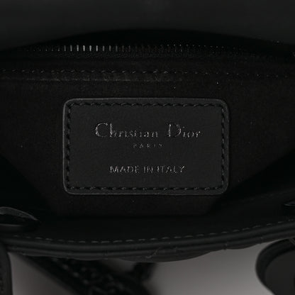 Christian Dior Ultra Matte Calfskin Cannage Mini Lady Dior Black 6 of 9