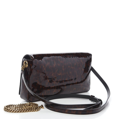 Saint Laurent Patent Monogram Tassel Kate 99 Tortoise 9 of 9