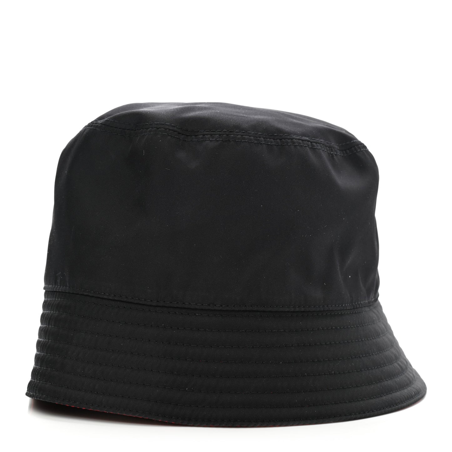 Nylon Bucket Hat S Black Rosso
