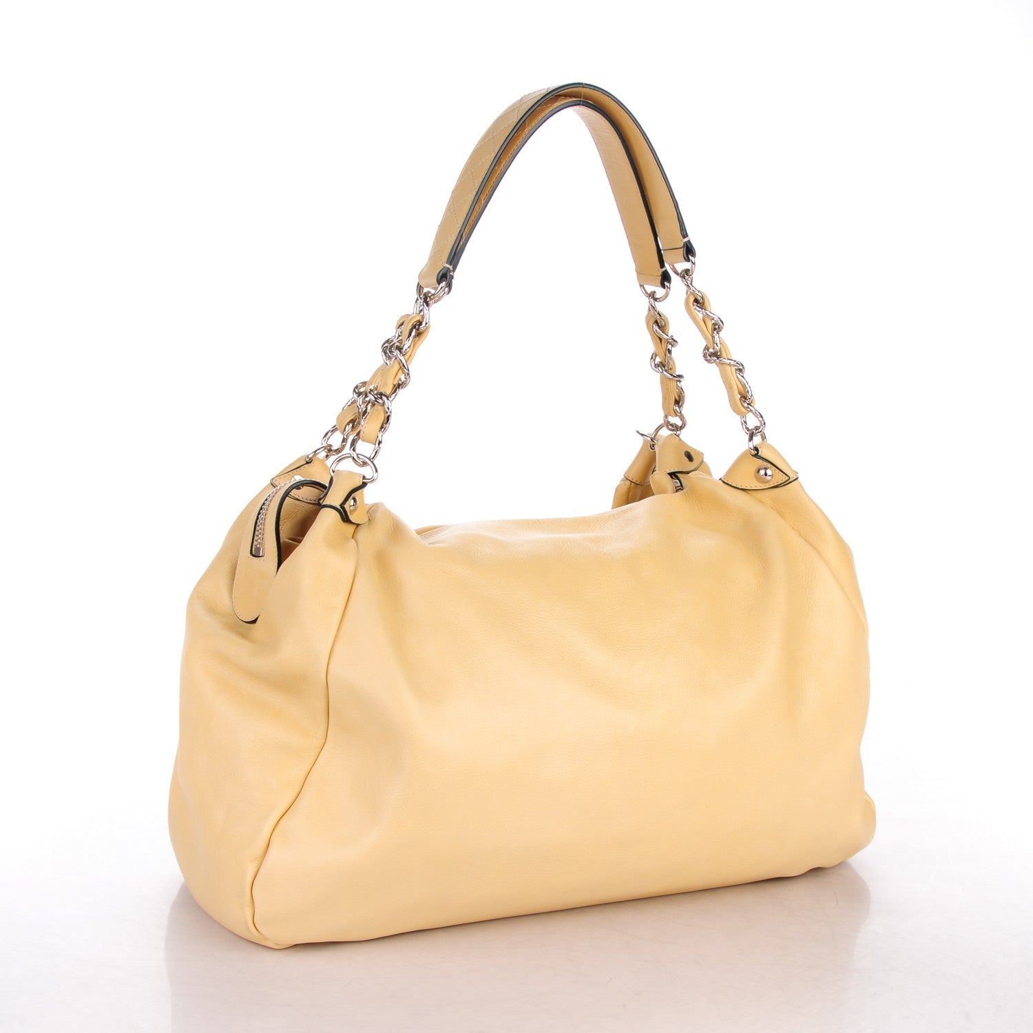 Chanel Lambskin Large Edgy Hobo Beige 3 of 7