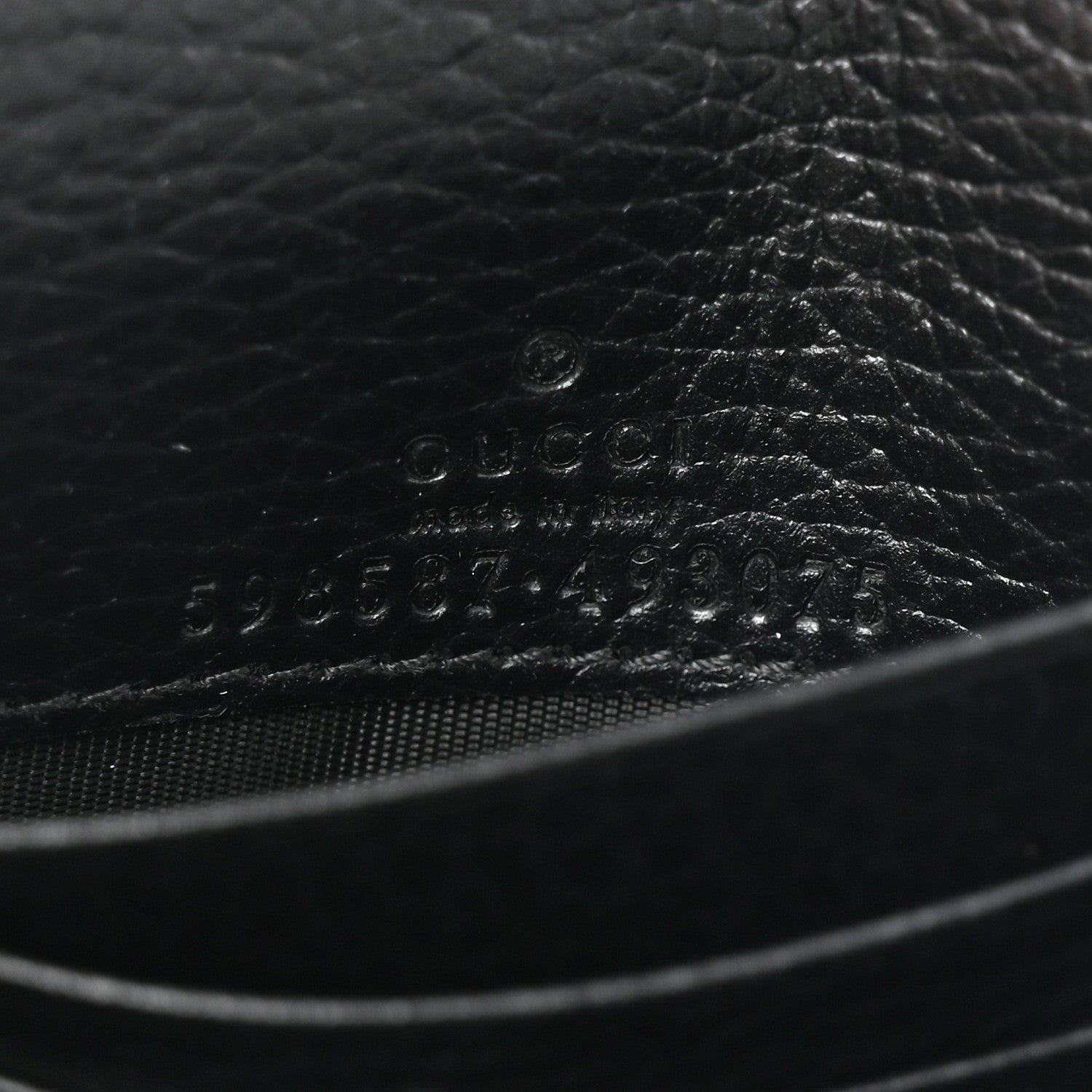 Gucci Dollar Calfskin GG Supreme Monogram Medium GG Marmont Wallet Black Beige Ebony 7 of 8