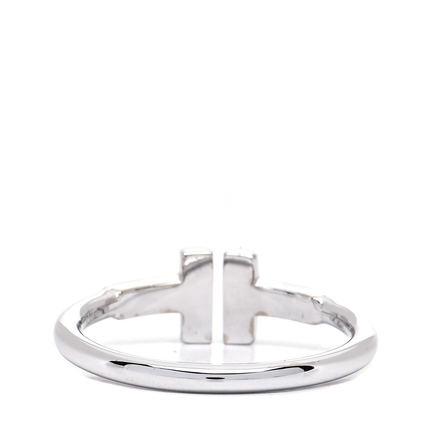 Tiffany 18K White Gold T Wire Ring 49 5 3 of 5