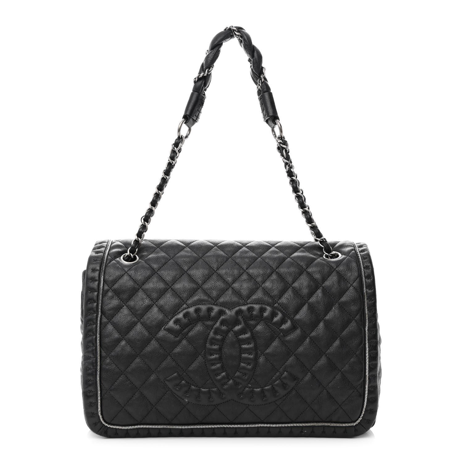 Chanel Calfskin Quilted Large Istanbul Flap Black 1 of 13