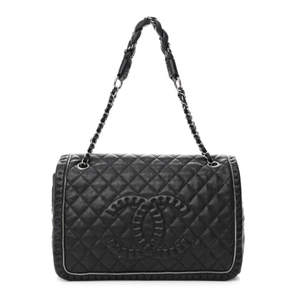 Chanel Calfskin Quilted Large Istanbul Flap Black 1 of 13