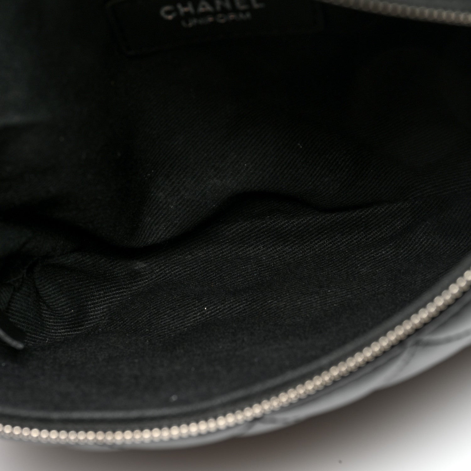 Chanel Calfskin Quilted Waist Belt Bag Black 5 of 10