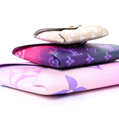 Louis Vuitton Monogram Giant Spring In The City Kirigami Pochette Set Sunrise Pastel Midnight Fuchsia Sunset Kaki 8 of 10